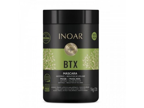 Inoar BTX Anti-Frizz Mask Plaukus glotninanti kaukė 1000g